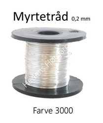 Myrtetråd 0,2 mm farve 3000 sølv